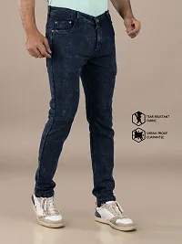 Elegant Denim Solid Jeans For Men And Boys-thumb2