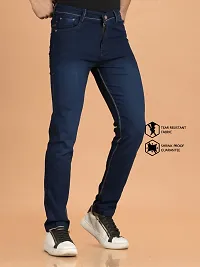 Elegant Denim Solid Jeans For Men And Boys-thumb2