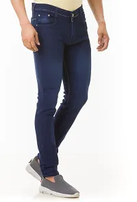 Elegant Denim Solid Jeans For Men And Boys-thumb2