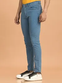 Elegant Denim Solid Jeans For Men And Boys-thumb3