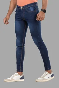 Elegant Denim Solid Jeans For Men And Boys-thumb3