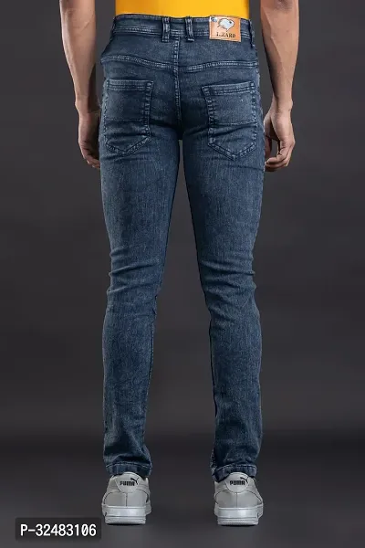 Elegant Denim Solid Jeans For Men And Boys-thumb2