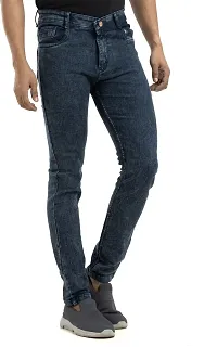 Elegant Denim Solid Jeans For Men And Boys-thumb3