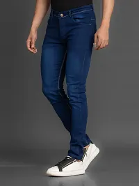 Elegant Denim Solid Jeans For Men And Boys-thumb3