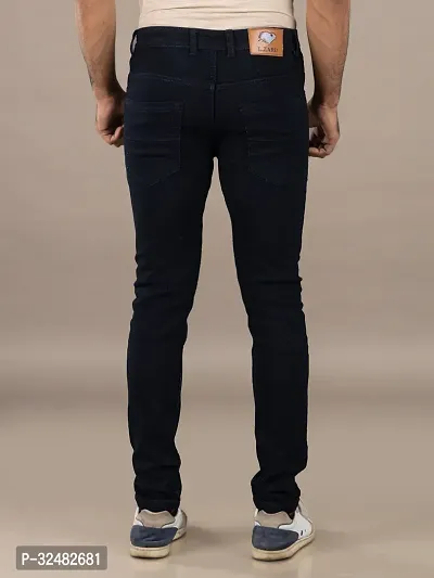 Elegant Denim Solid Jeans For Men And Boys-thumb2