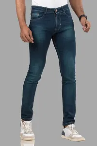 Elegant Denim Solid Jeans For Men And Boys-thumb2