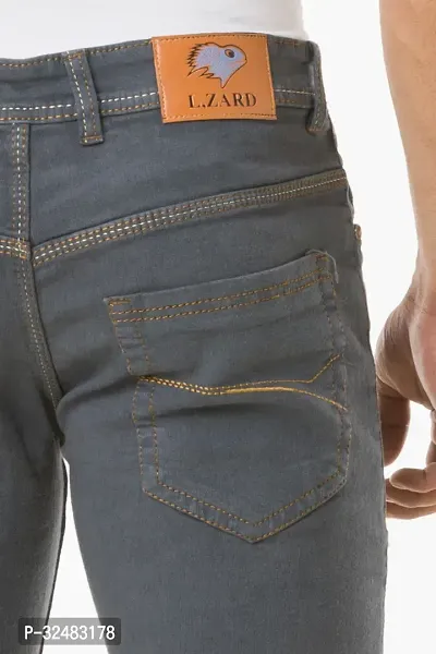 Elegant Denim Solid Jeans For Men And Boys-thumb5