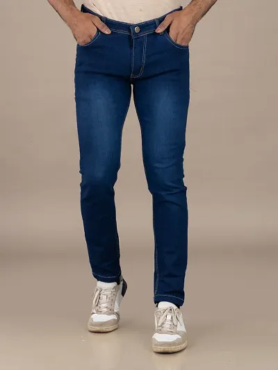 Stylish Denim Mid-Rise Jeans 