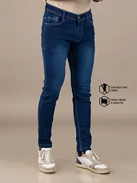 Elegant Denim Solid Jeans For Men And Boys-thumb3