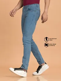 Elegant Denim Solid Jeans For Men And Boys-thumb3