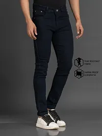 Elegant Denim Solid Jeans For Men And Boys-thumb2