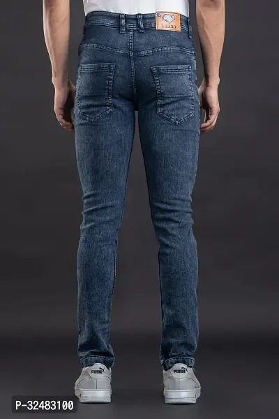 Elegant Denim Solid Jeans For Men And Boys-thumb2