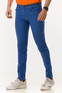 Elegant Denim Solid Jeans For Men And Boys-thumb4