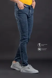 Elegant Denim Solid Jeans For Men And Boys-thumb2