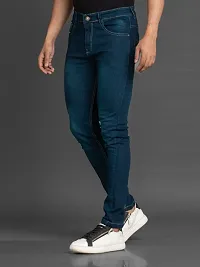 Elegant Denim Solid Jeans For Men And Boys-thumb3