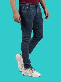 Comfortable Grey Denim Mid-Rise Jeans For Men-thumb2