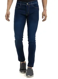 Comfortable Purple Denim Mid-Rise Jeans For Men-thumb1