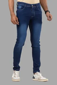 Elegant Denim Solid Jeans For Men And Boys-thumb2