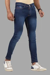 Elegant Denim Solid Jeans For Men And Boys-thumb2