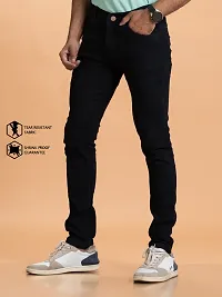 Elegant Denim Solid Jeans For Men And Boys-thumb3