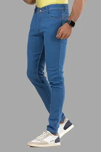 Elegant Denim Solid Jeans For Men And Boys-thumb3