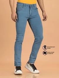 Elegant Denim Solid Jeans For Men And Boys-thumb2