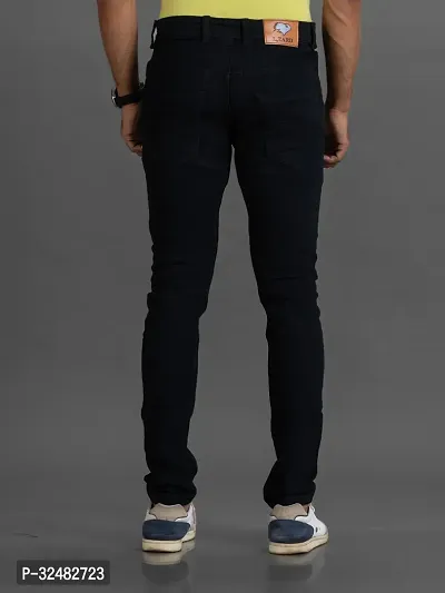 Elegant Denim Solid Jeans For Men And Boys-thumb2