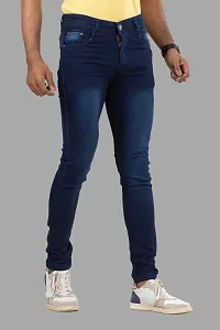 Elegant Denim Solid Jeans For Men And Boys-thumb2