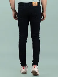 Comfortable Black Denim Mid-Rise Jeans For Men-thumb1