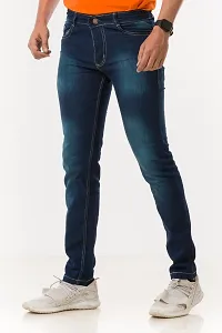 Elegant Denim Solid Jeans For Men And Boys-thumb4