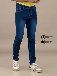 Elegant Denim Solid Jeans For Men And Boys-thumb2