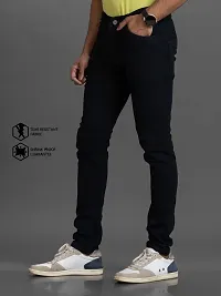 Elegant Denim Solid Jeans For Men And Boys-thumb3