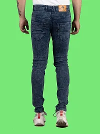 Comfortable Grey Denim Mid-Rise Jeans For Men-thumb1