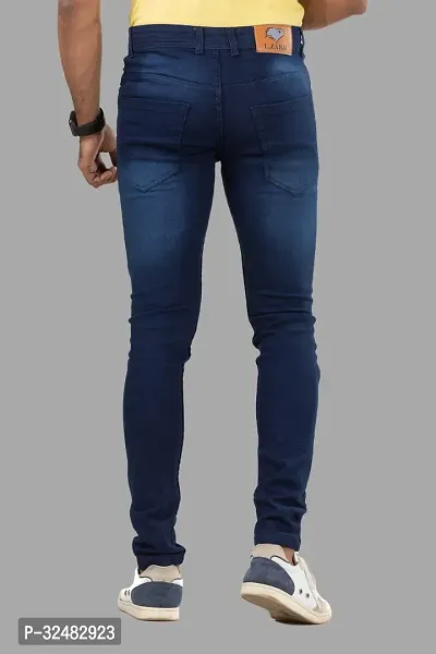 Elegant Denim Solid Jeans For Men And Boys-thumb2