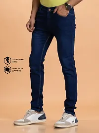 Elegant Denim Solid Jeans For Men And Boys-thumb3