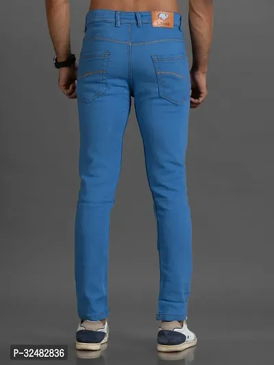 Elegant Denim Solid Jeans For Men And Boys-thumb2