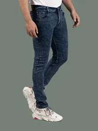 Comfortable Grey Denim Mid-Rise Jeans For Men-thumb2