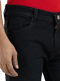 Elegant Denim Solid Jeans For Men And Boys-thumb2