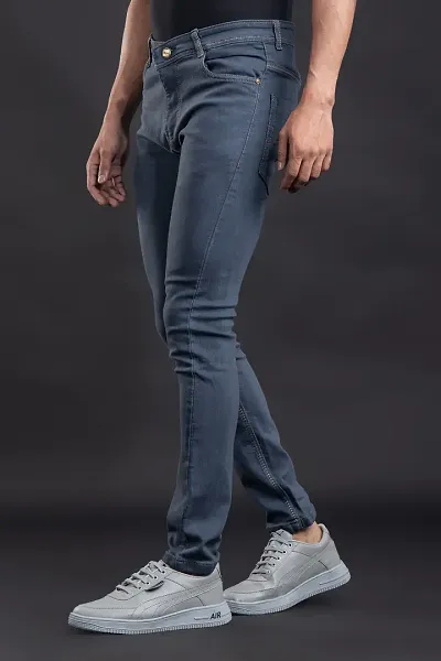 Premium Quality Blue Regular Jeans For Men