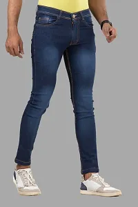 Elegant Denim Solid Jeans For Men And Boys-thumb2