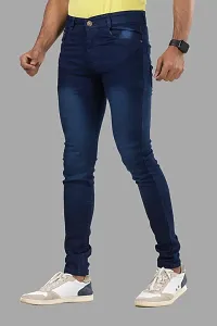 Elegant Denim Solid Jeans For Men And Boys-thumb3