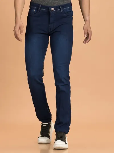 Premium Quality Blue Regular Jeans For Men