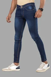 Elegant Denim Solid Jeans For Men And Boys-thumb3