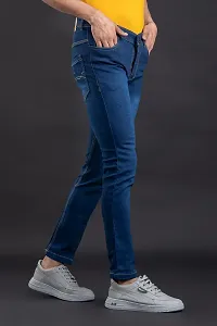 Elegant Denim Solid Jeans For Men And Boys-thumb2