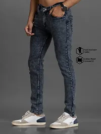 Elegant Denim Solid Jeans For Men And Boys-thumb3