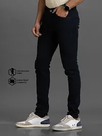 Elegant Denim Solid Jeans For Men And Boys-thumb3