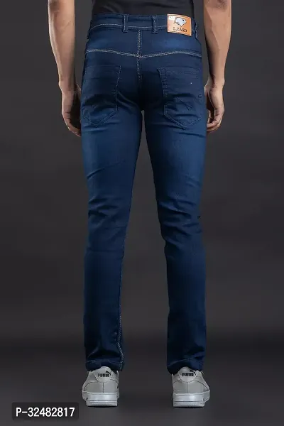 Elegant Denim Solid Jeans For Men And Boys-thumb2