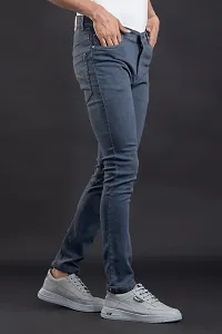 Elegant Denim Solid Jeans For Men And Boys-thumb2