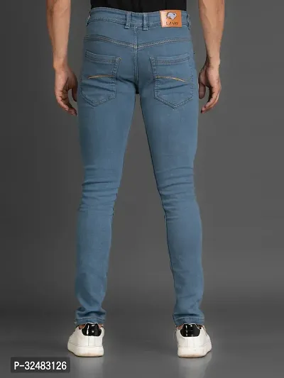 Elegant Denim Solid Jeans For Men And Boys-thumb2