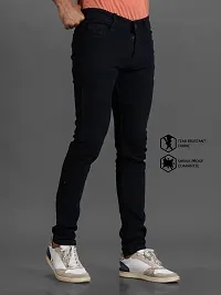 Elegant Denim Solid Jeans For Men And Boys-thumb3